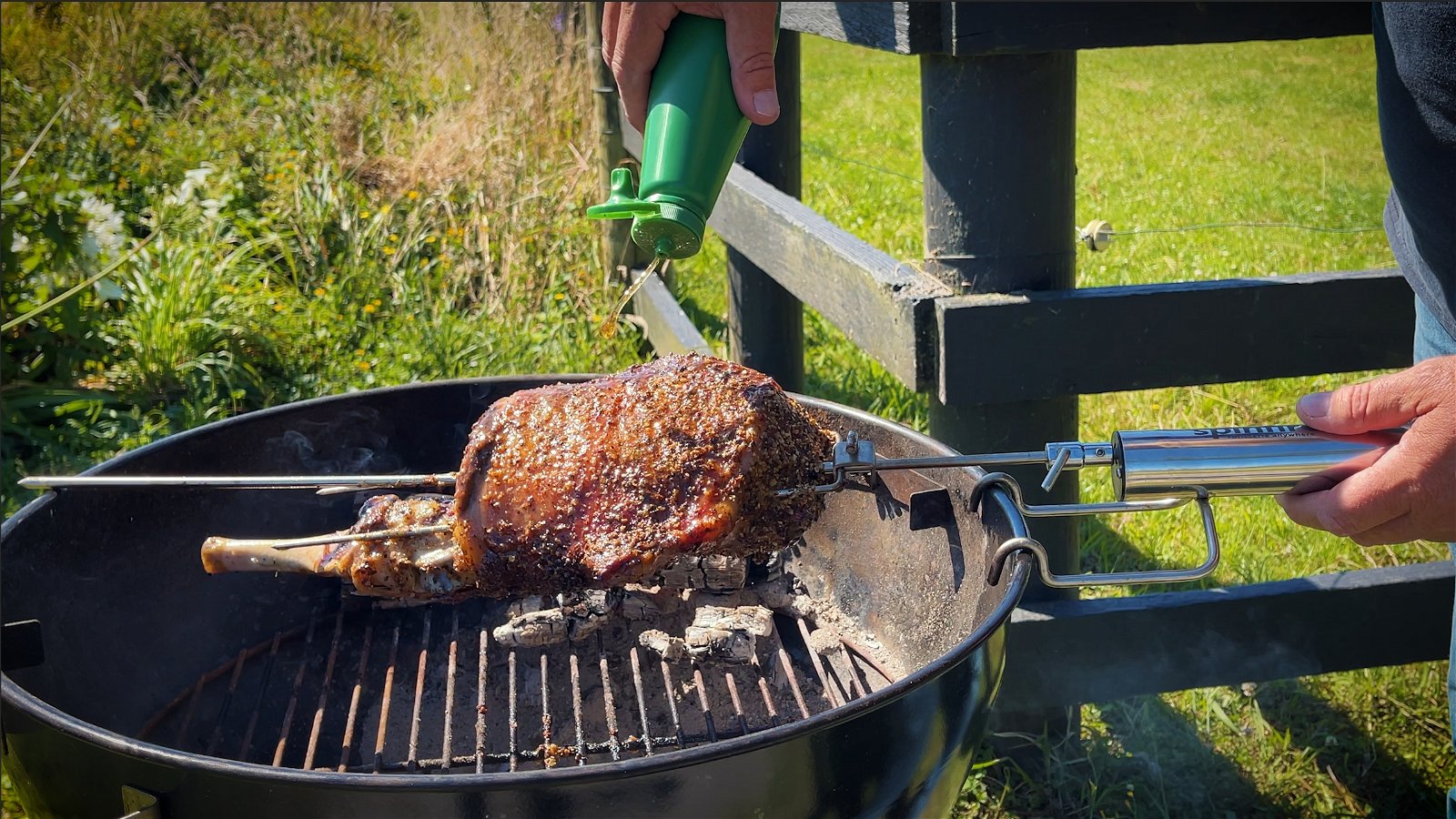Spit roast leg of lamb – BBQ Pit Boys